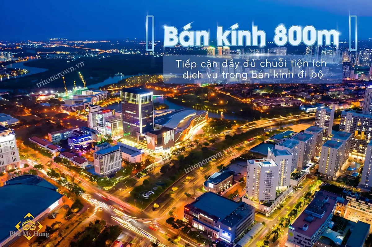 Mọi khu vực trong bán kính 800m2 đều đầy đủ tiện ích Bán kính 800m2 đều đầy đủ tiện ích