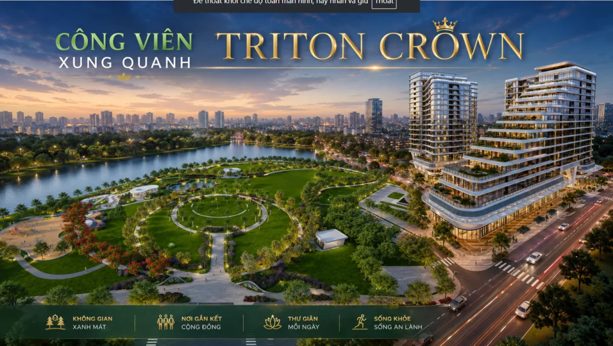 Công Viên Xung Quanh Triton Crown – Giá Trị Sống Xanh Hiếm Có Tại Khu Nam TP.HCM 10 Công viên liền kề Triton Crown Phú Mỹ Hưng