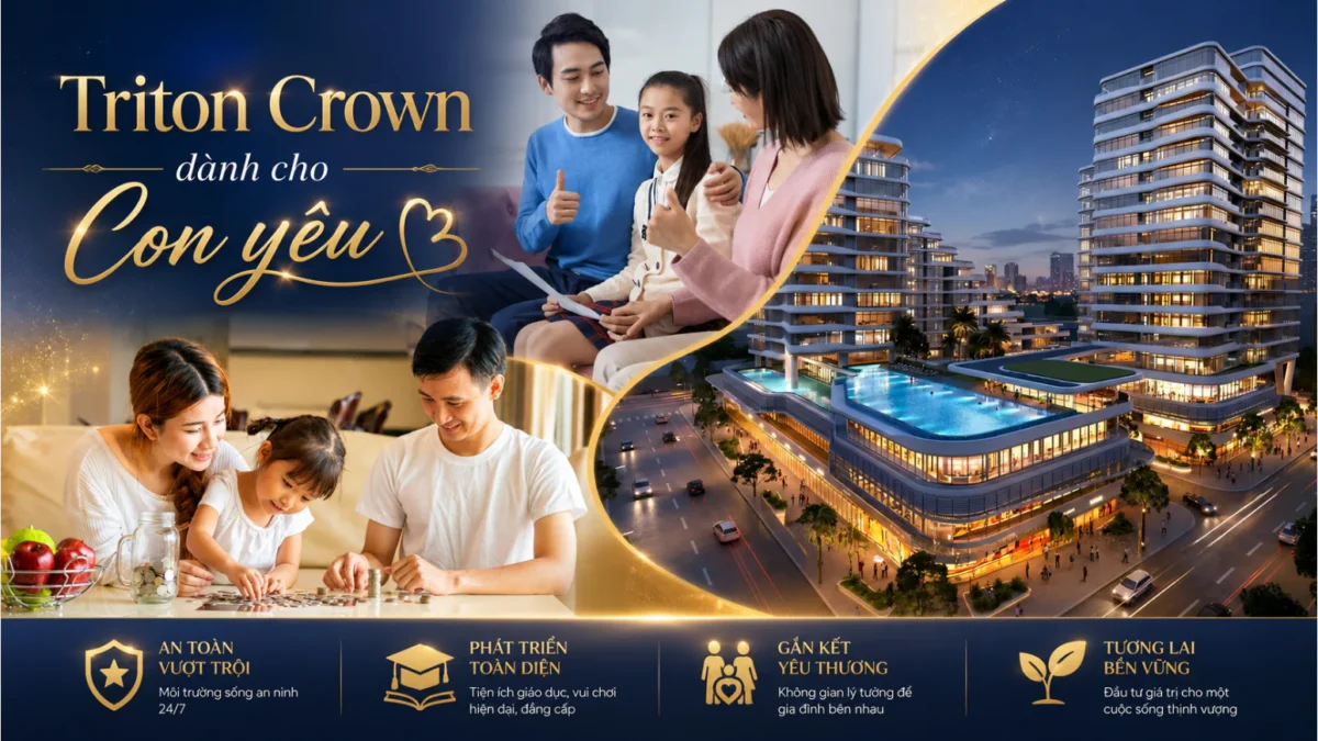 Đầu Tư Căn Hộ Triton Crown Làm Tài Sản Tích Lũy Cho Con 6 Bố Mẹ tham khảo và cân nhắc đầu tư căn hộ Triton Crown cho con