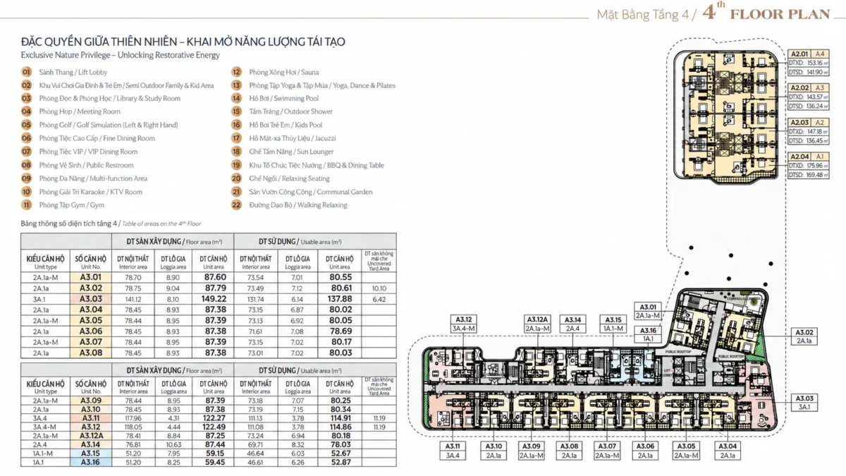 Mặt bằng và Layout căn hộ Triton Crown Phú Mỹ Hưng Quận 7 8 Mặt bằng tầng 4