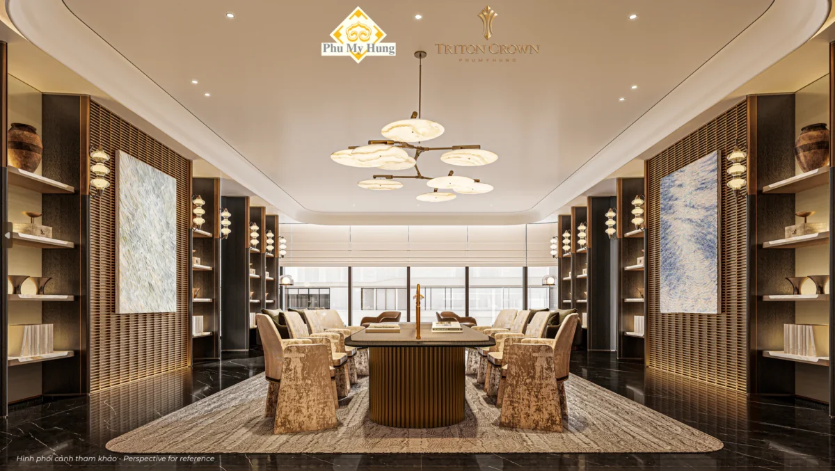 Tiện Ích Nội Khu và Ngoại Khu Triton Crown Phú Mỹ Hưng 12 Phòng thư viện