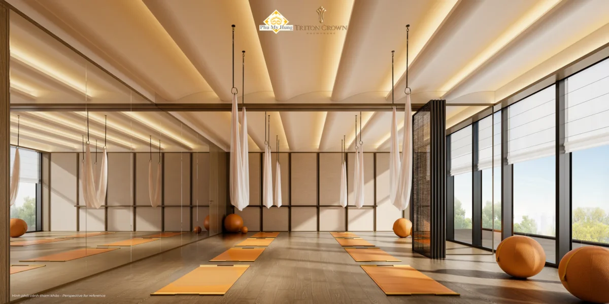 Tiện Ích Nội Khu và Ngoại Khu Triton Crown Phú Mỹ Hưng 9 Phòng Yoga