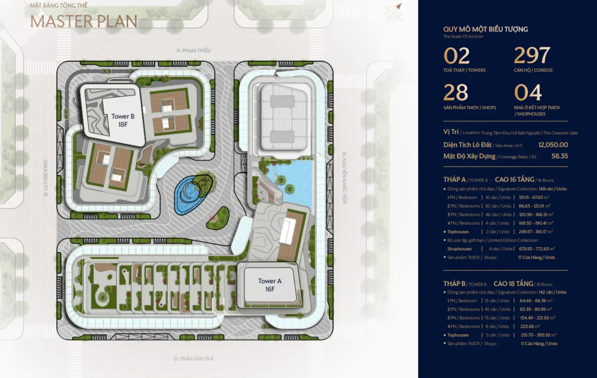 Mặt bằng và Layout căn hộ Triton Crown Phú Mỹ Hưng Quận 7 4 Mặt bằng tổng thể